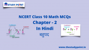 Read more about the article Class 10 Math MCQs Chapter 2 बहुपद