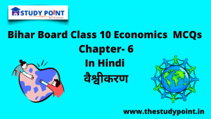 Bihar Board Class 10 Economics MCQs Chapter – 6