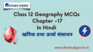 Read more about the article Class 12 Geography MCQs Chapter –17