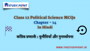 Read more about the article Class 12 Political Science MCQs Chapter – 14