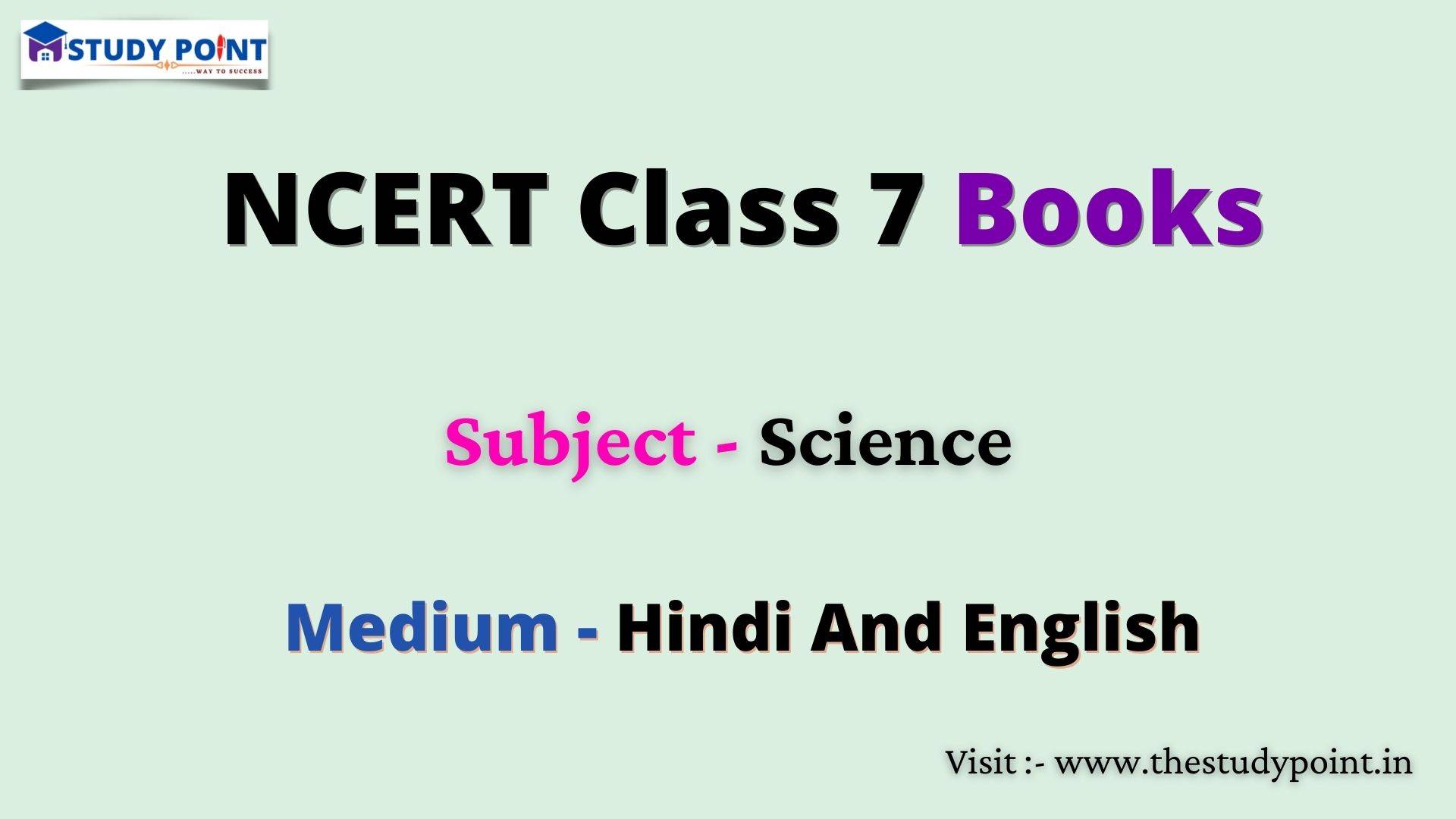 Read more about the article NCERT Book For Class 7 Science