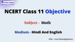 Read more about the article NCERT Class 11 Math Objective