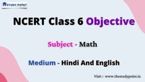 Read more about the article NCERT Class  6 Math Objective
