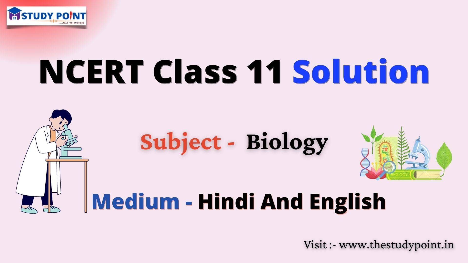 Read more about the article NERT Solution For Class 11 Biology