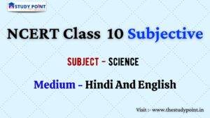 Read more about the article NCERT Class 10 Science Subjective